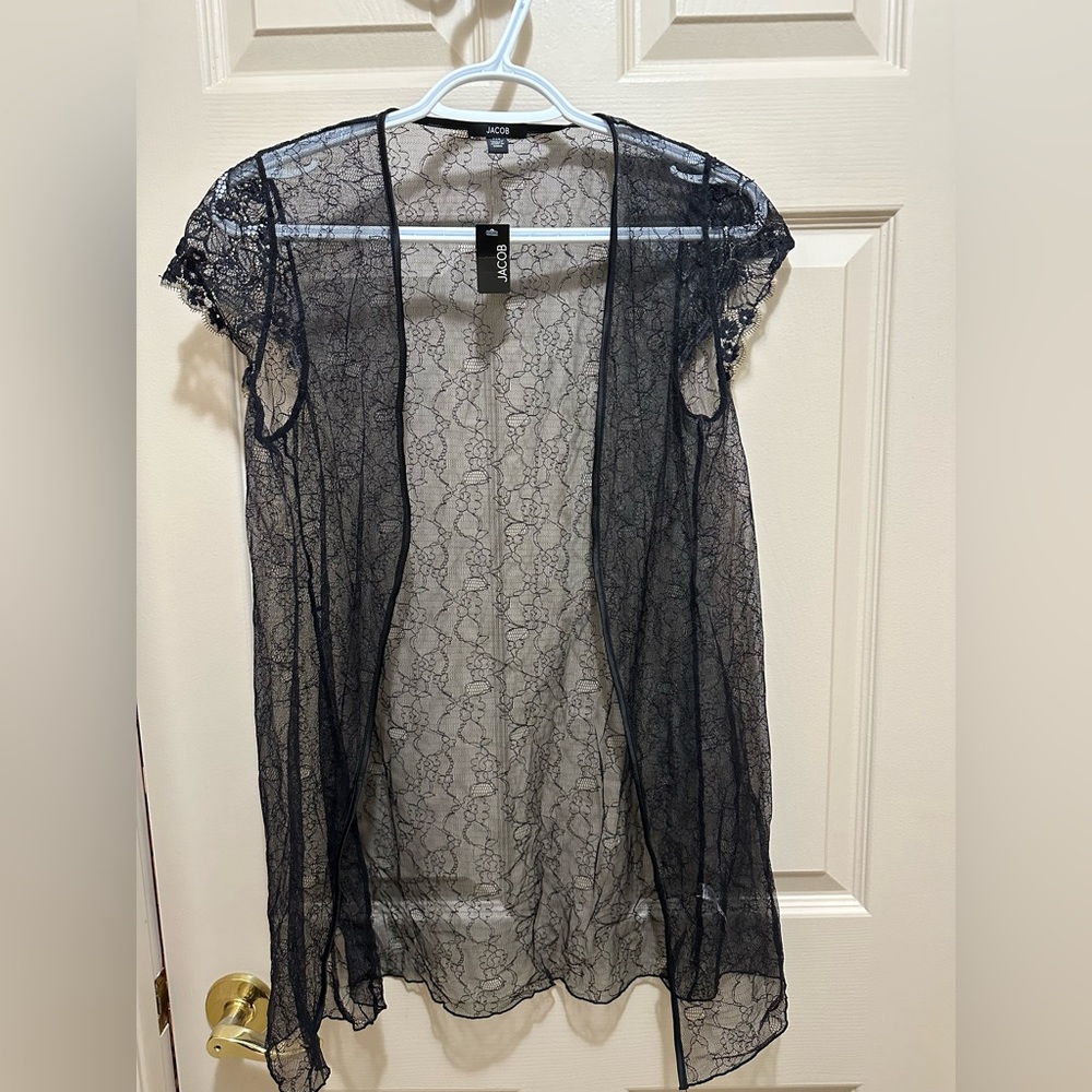 Jacob black and gold lace cover up - brand new